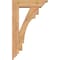 Ekena Millwork Merced Traditional Smooth Bracket w/ Offset Brace, Western Red Cedar, 5 1/2"W x 18"D x 30"H BKT0604X18X30MRC01SWR - alternate 3